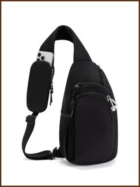 Water-Resistant Sling Crossbody Bag RFID Anti-Theft Travel Purse